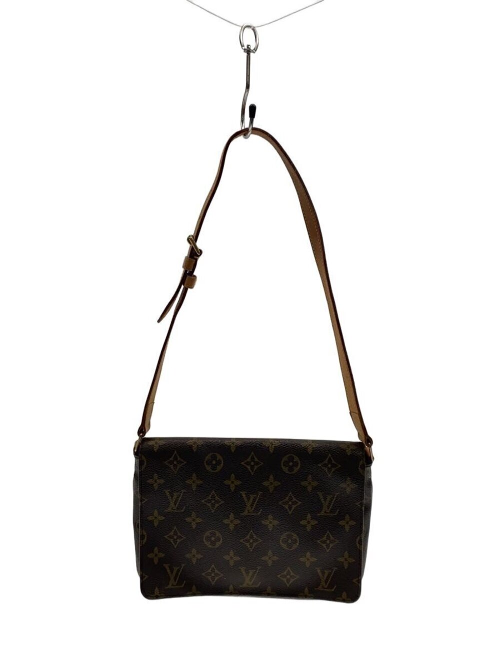 LOUIS VUITTON Musette Tango Monogram Canvas Short Shoulder Bag Brown